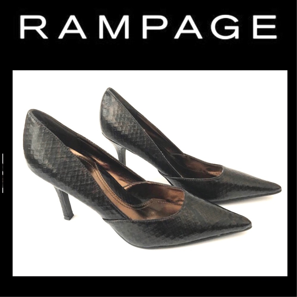 🆕 New Rampage Sz. 8 Women’s Dark Brown Heels